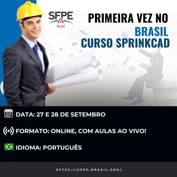 Curso de Sprinkcad + 1 ano de membresia da SFPE